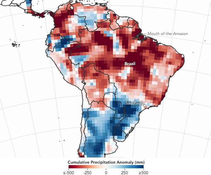 A Dry Start to South America’s Wet Season 