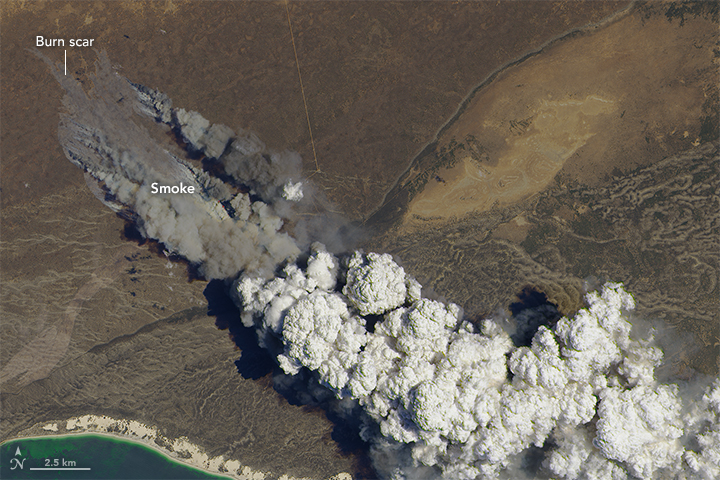 A Zigzagging Smoke Plume Over Western Australia - related image preview