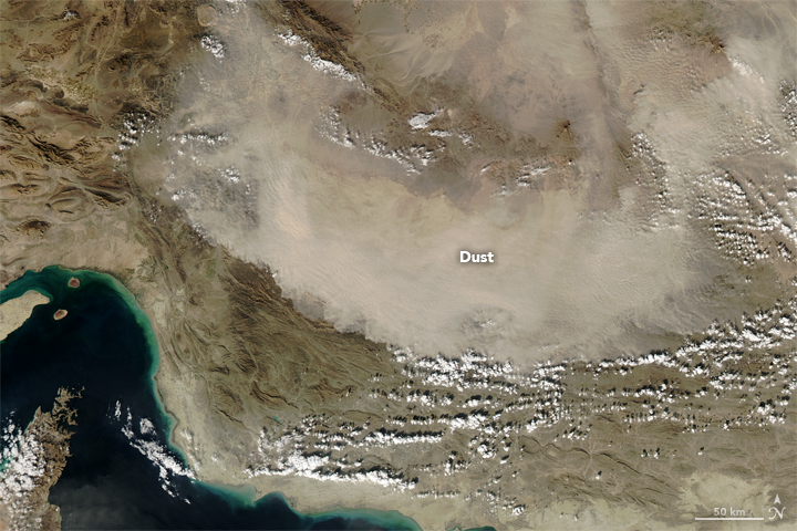 Dust Billows Over Iran