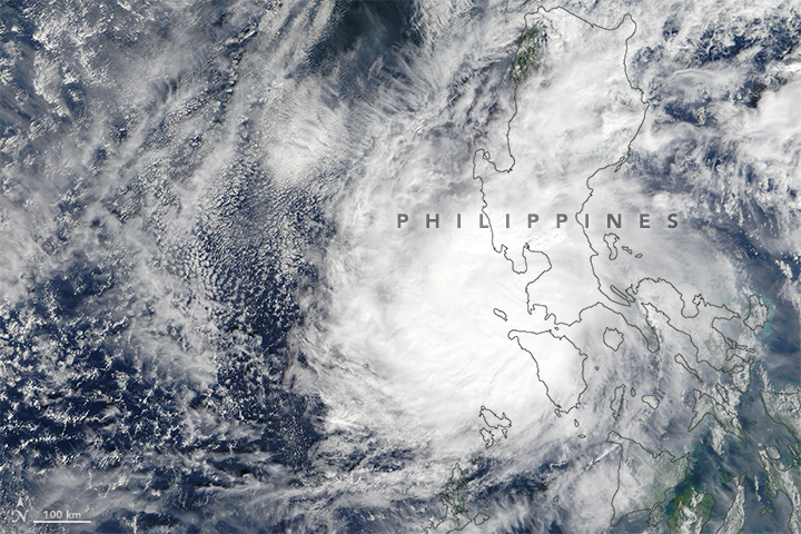 Typhoon Nock-Ten Over the Philippines