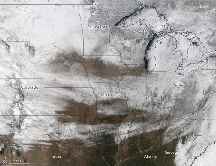 Snow Sweeps Across the United States