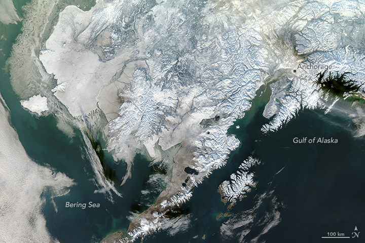 Winter Snowscape in Alaska