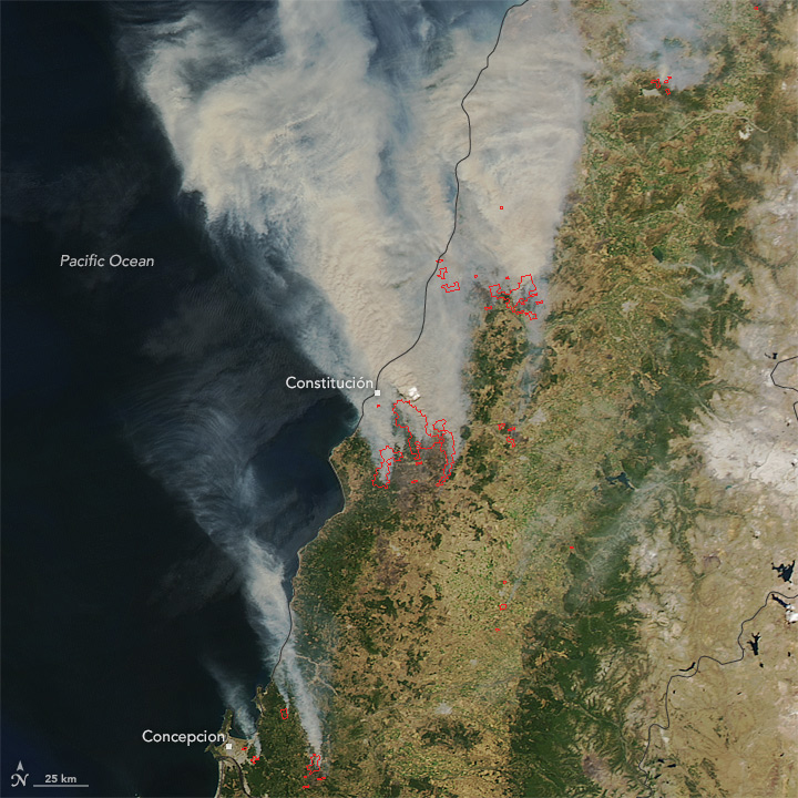 Fires Continue in Chile