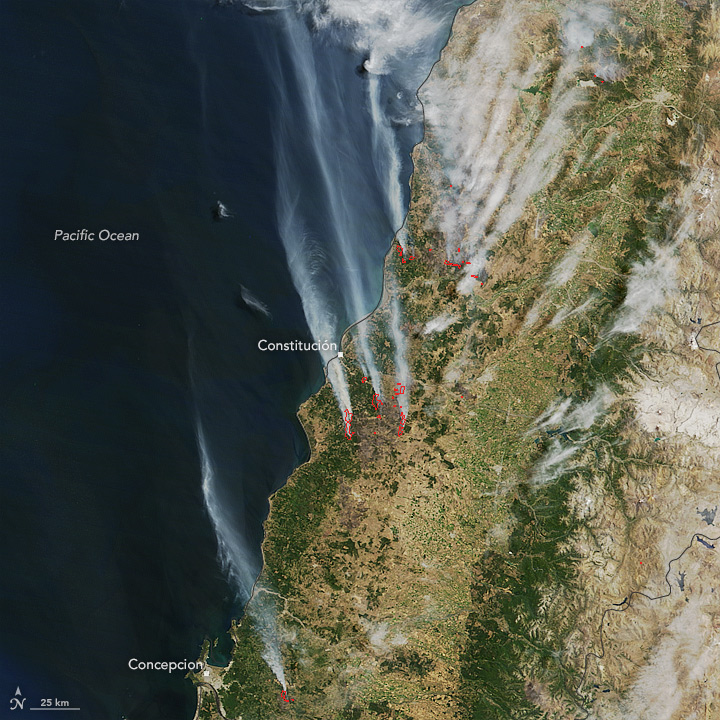 Fires Continue in Chile