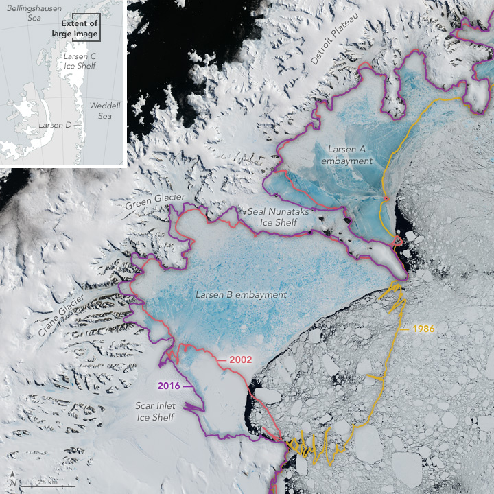 Antarctica’s Changing Larsen Ice Shelf