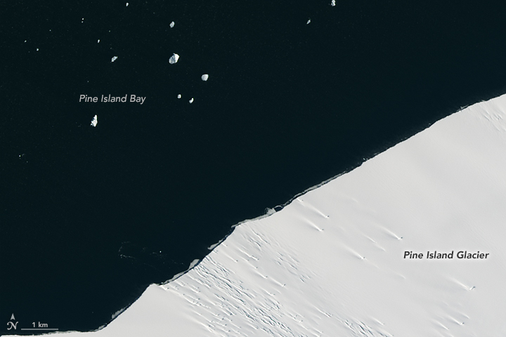 Glacial “Aftershock” Spawns Antarctic Iceberg