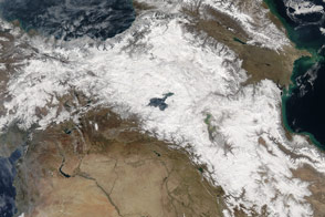 Snow in the Middle East