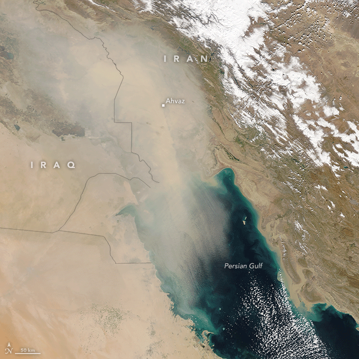 Dust Over the Persian Gulf - related image preview