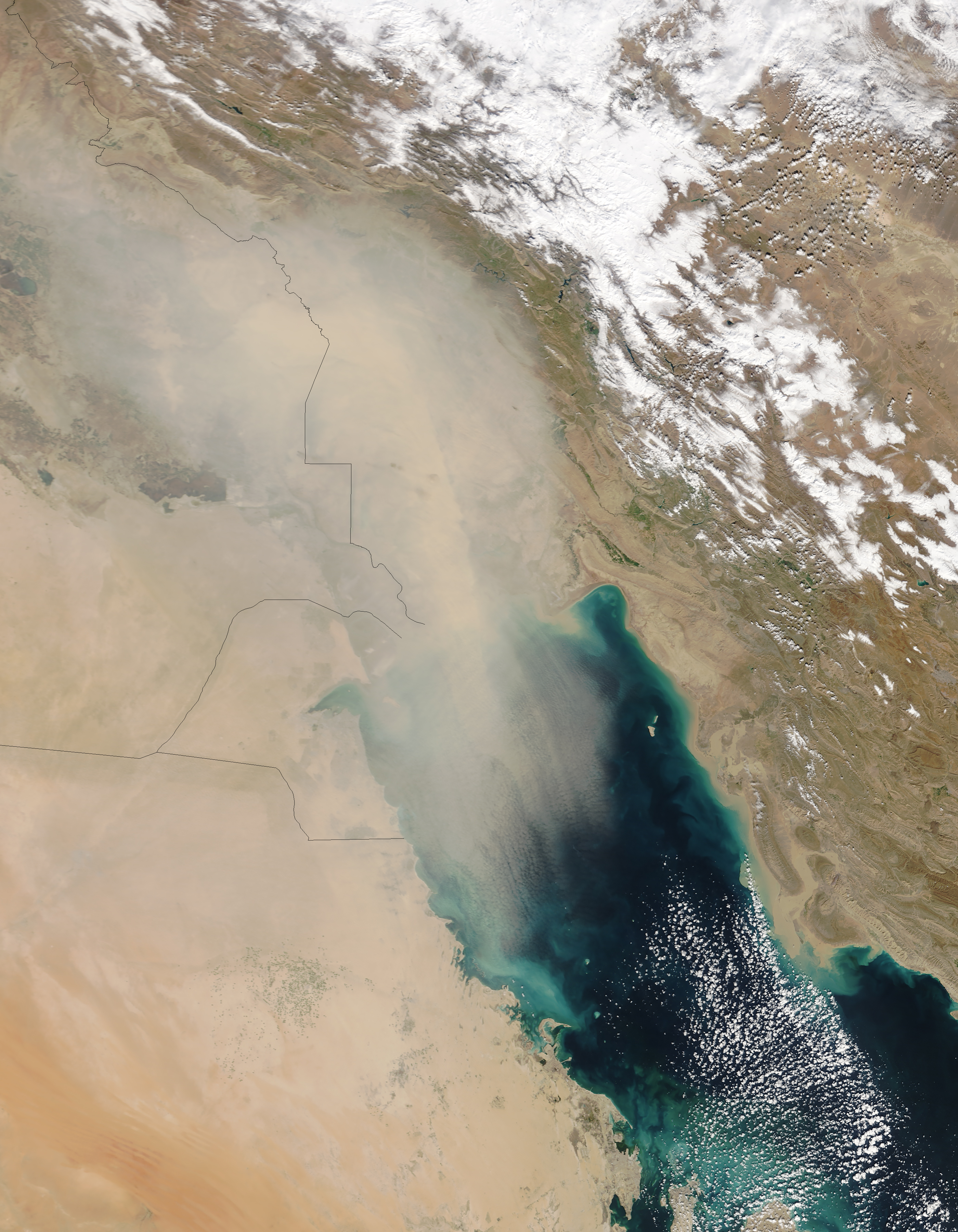 Dust Over the Persian Gulf - related image preview