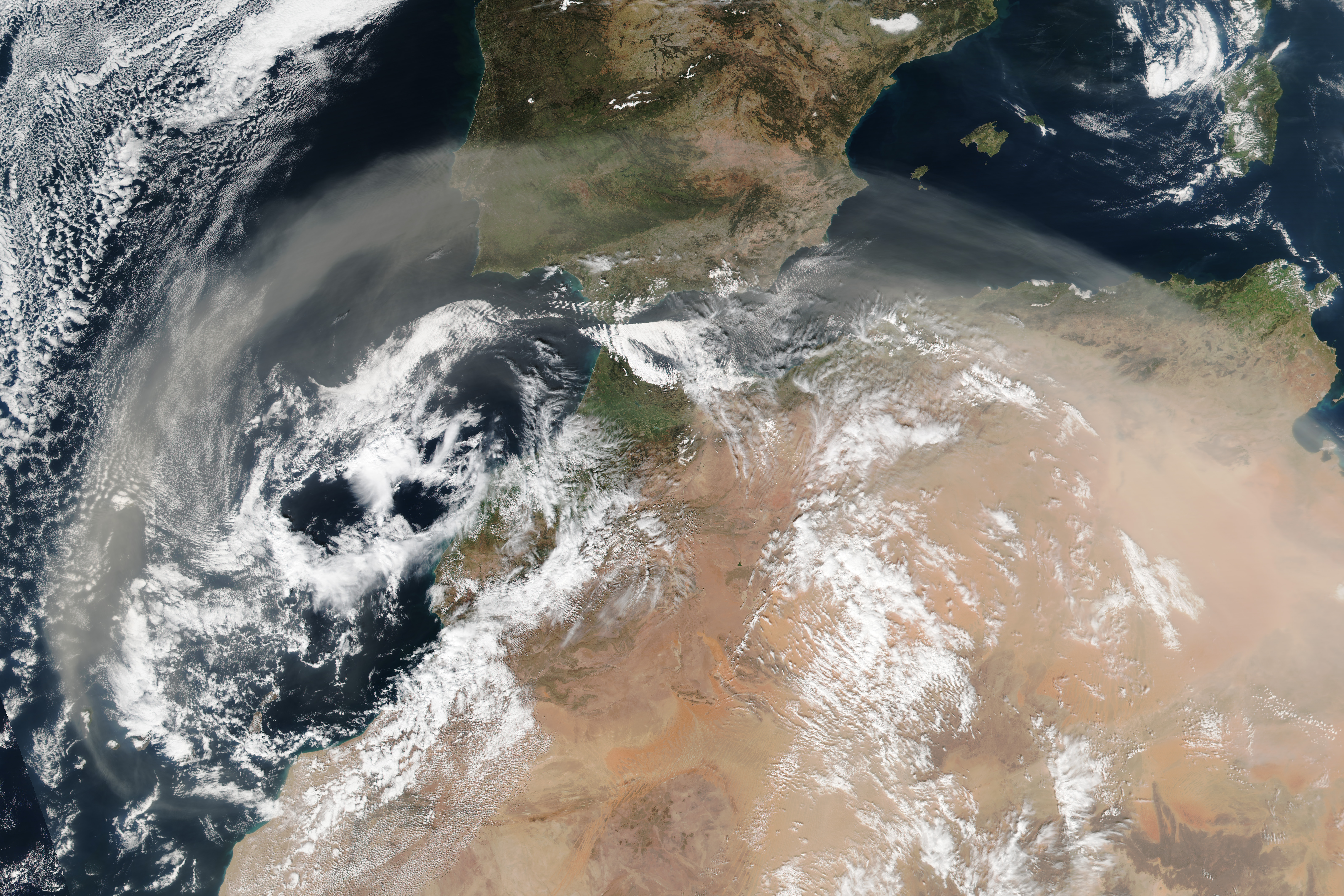Dust Storm Over North Africa - related image preview