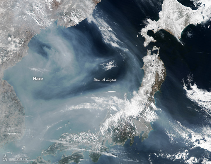 Gray Plume Over the Sea of Japan - related image preview