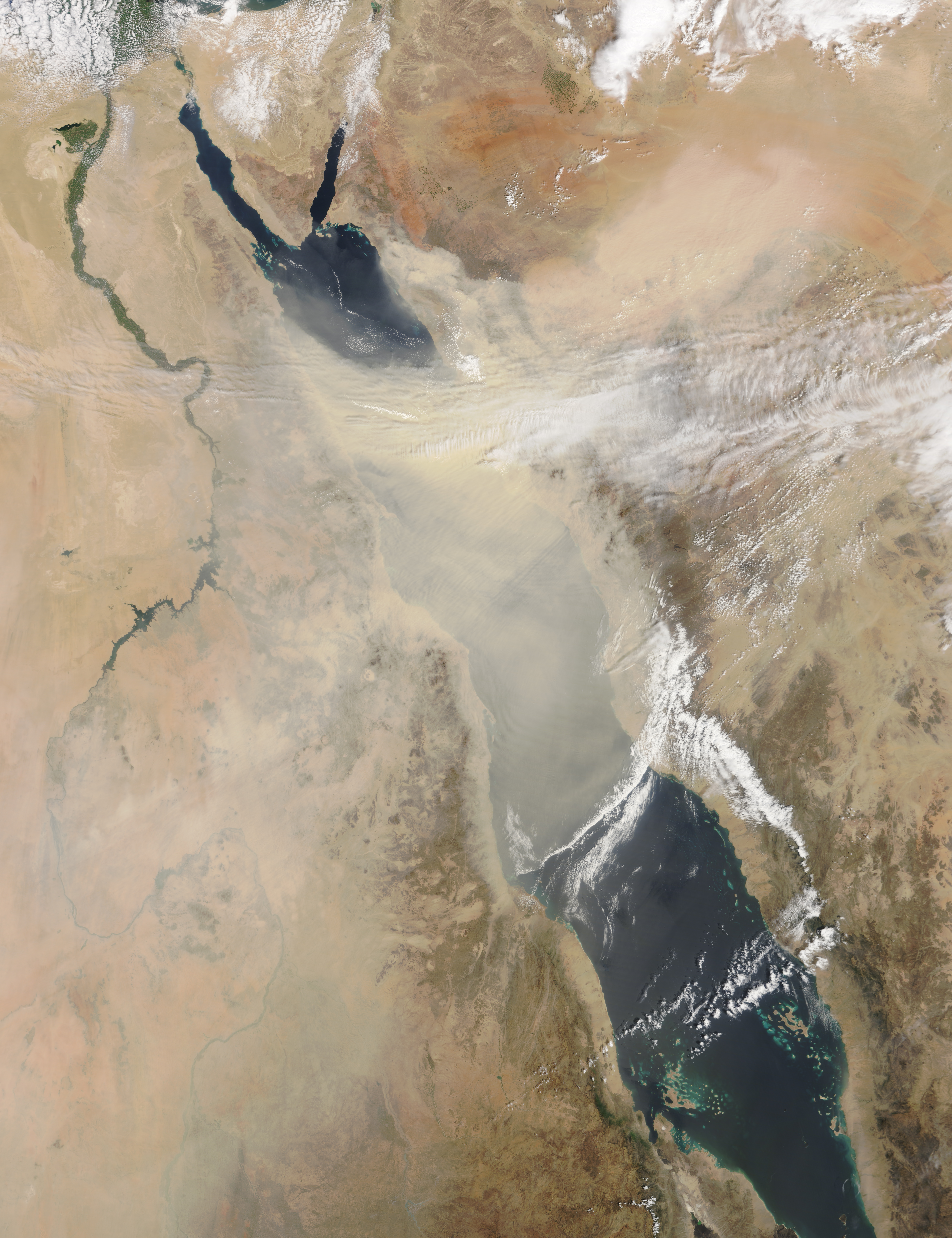 Dust Obscures the Red Sea  - related image preview