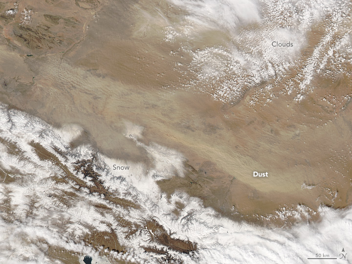 Dust Above the Gobi Desert
