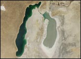 Aral Sea, 2000-2008