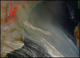 Fires in Mozambique and South Africa