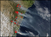 Severe Bush Fires Near Sydney, Australia