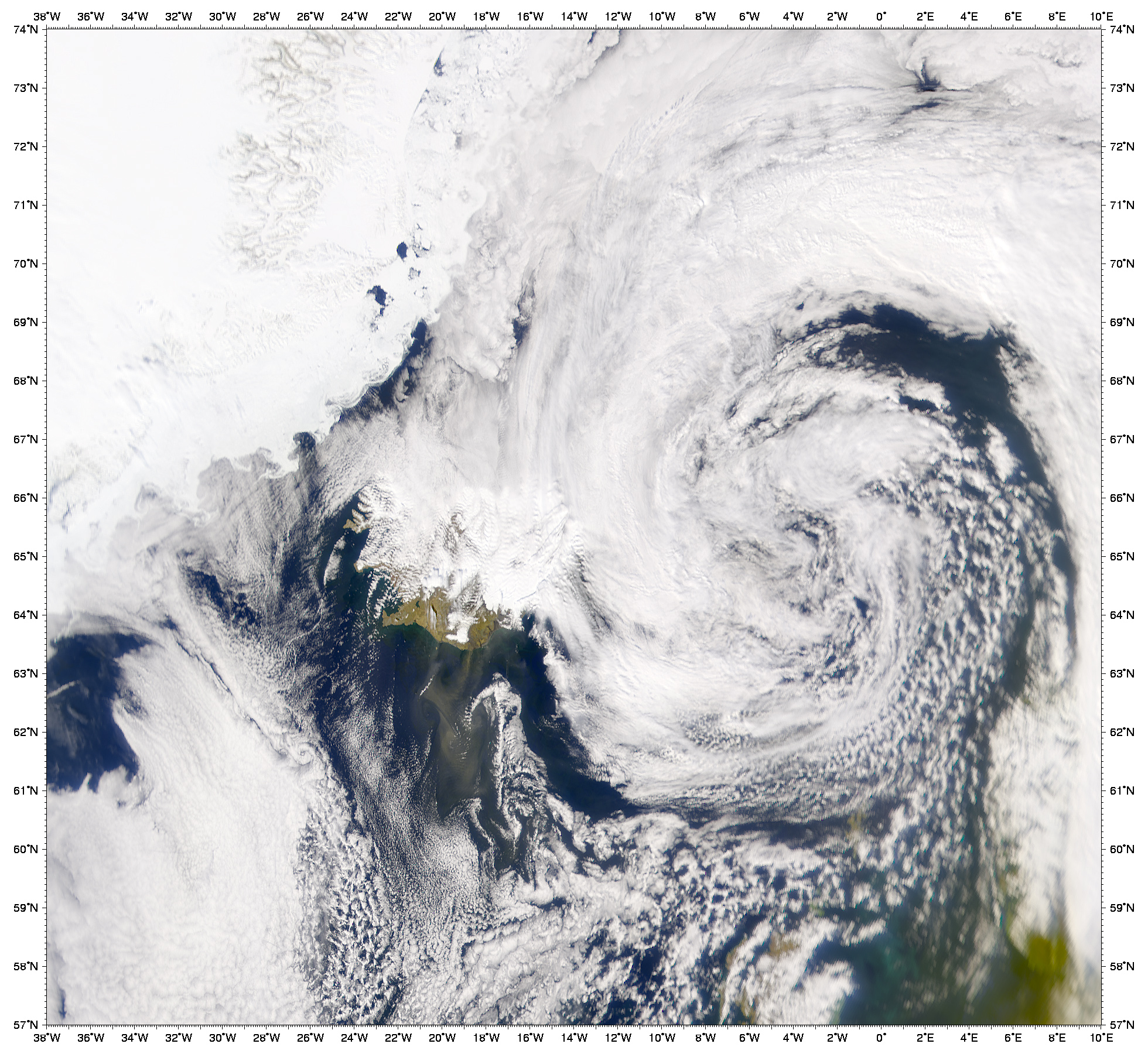 Dust Storm Off Southern Coast of Iceland - related image preview