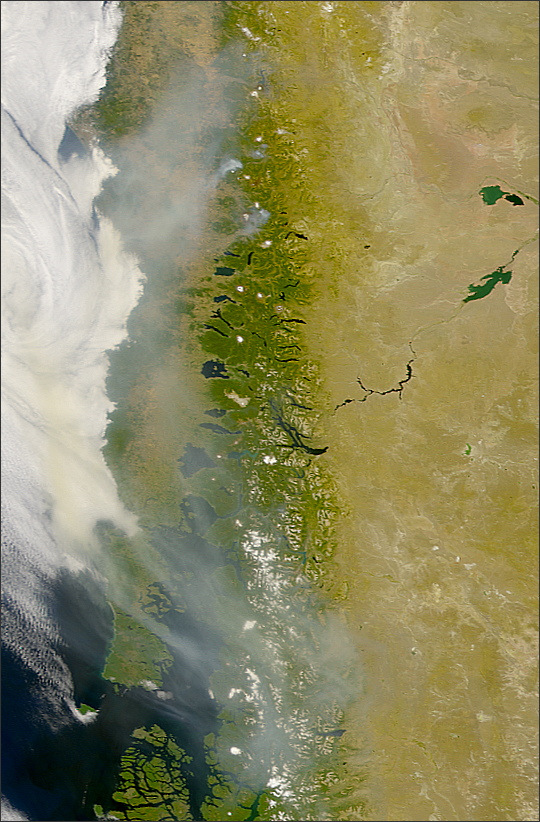 Smoke Over Southern Andes Mountains - related image preview