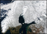 Snow Cover Across Scandinavia
