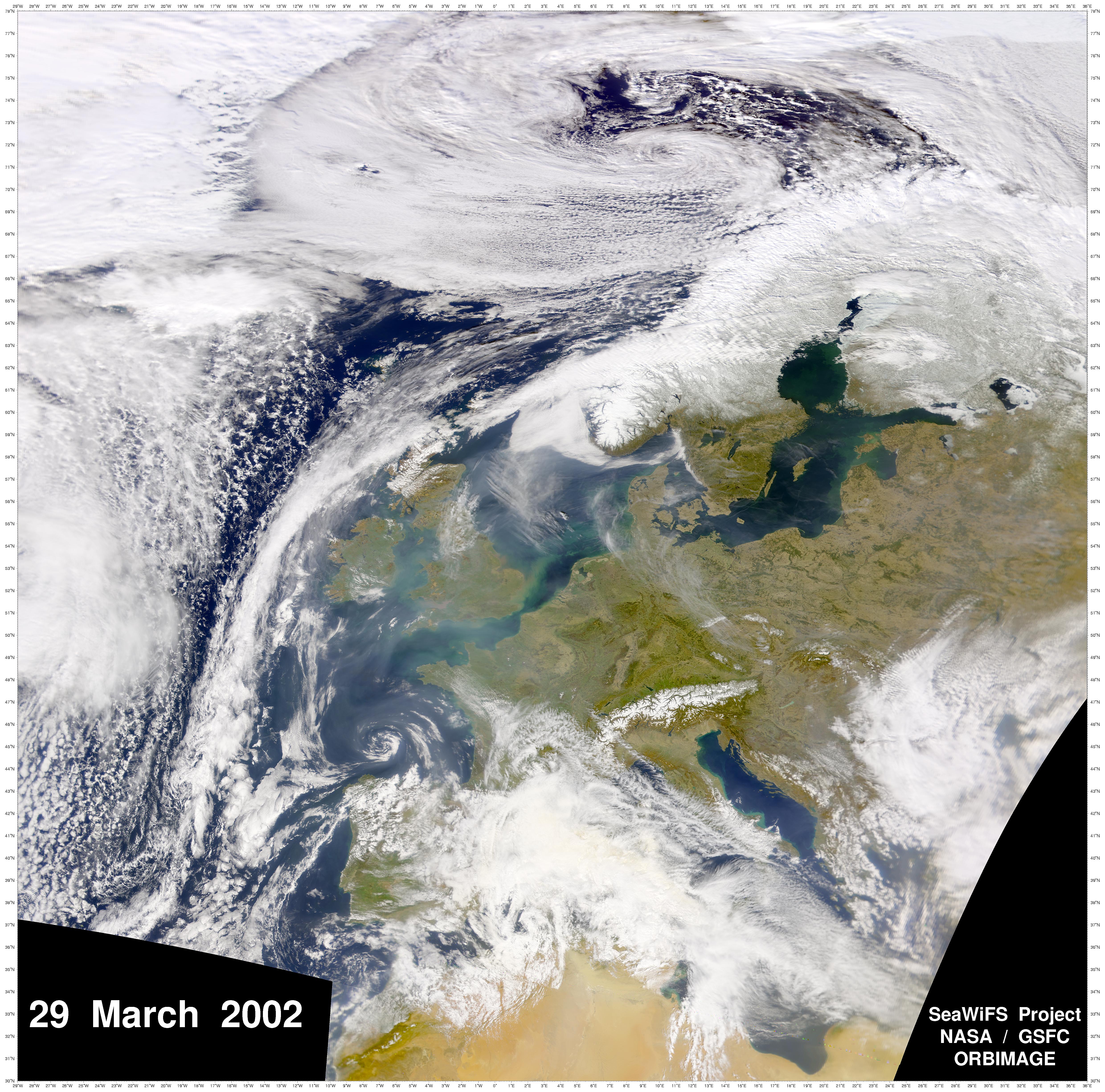 Haze and Pollution over Western Europe - related image preview