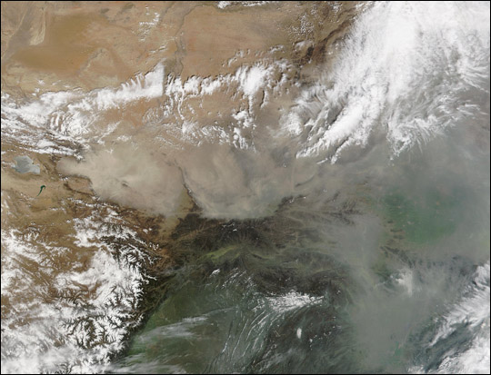 Dust and Pollution over China - related image preview