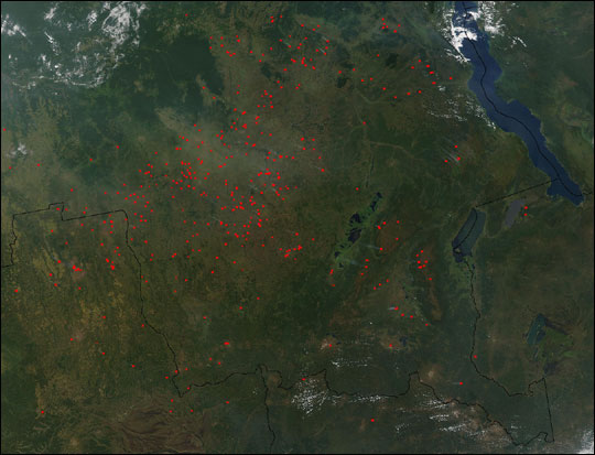 Fires in Central and Southern Africa