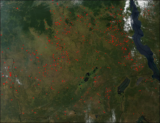 Fires in Central and Southern Africa