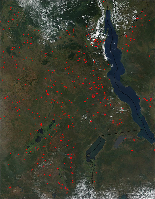 Fires in Central and Southern Africa