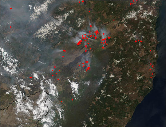 Fires in Southeastern Russia