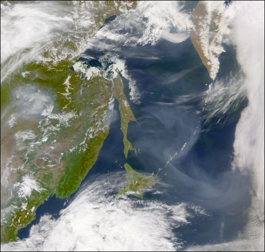 Smoke from Eastern Russia