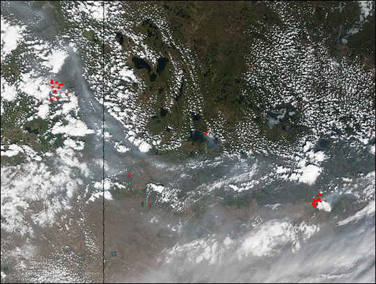 Fires in Canada's Prairie Provinces