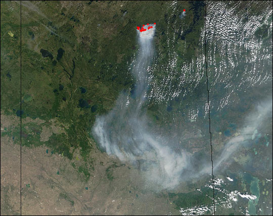 Fires in Canada's Prairie Provinces