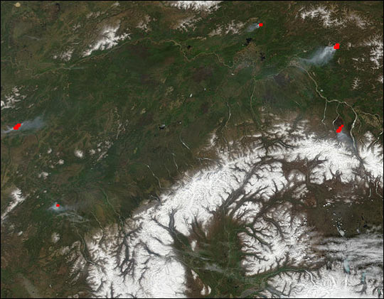 Fires and Heavy Smoke in Alaska