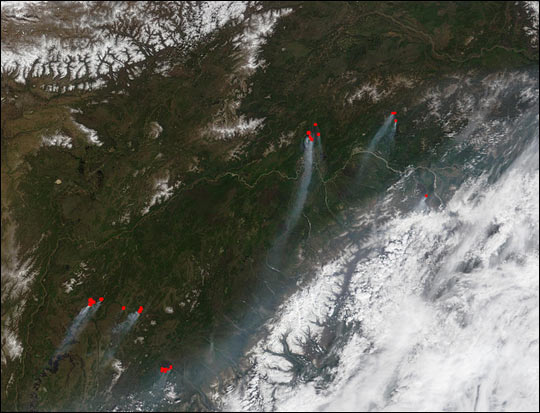 Fires and Heavy Smoke in Alaska