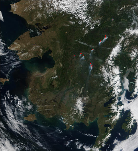 Fires and Heavy Smoke in Alaska