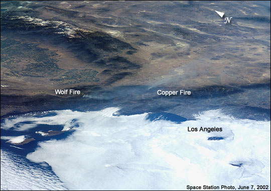 Wolf and Copper Fires Near Los Angeles