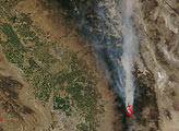 McNalley and Pines Fires in California