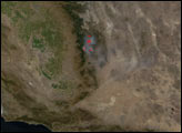 McNalley and Pines Fires in California
