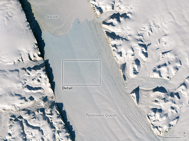 New Rift on Petermann Glacier