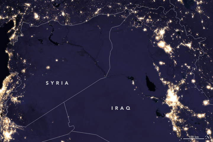 Night Lights Change in the Middle East - related image preview