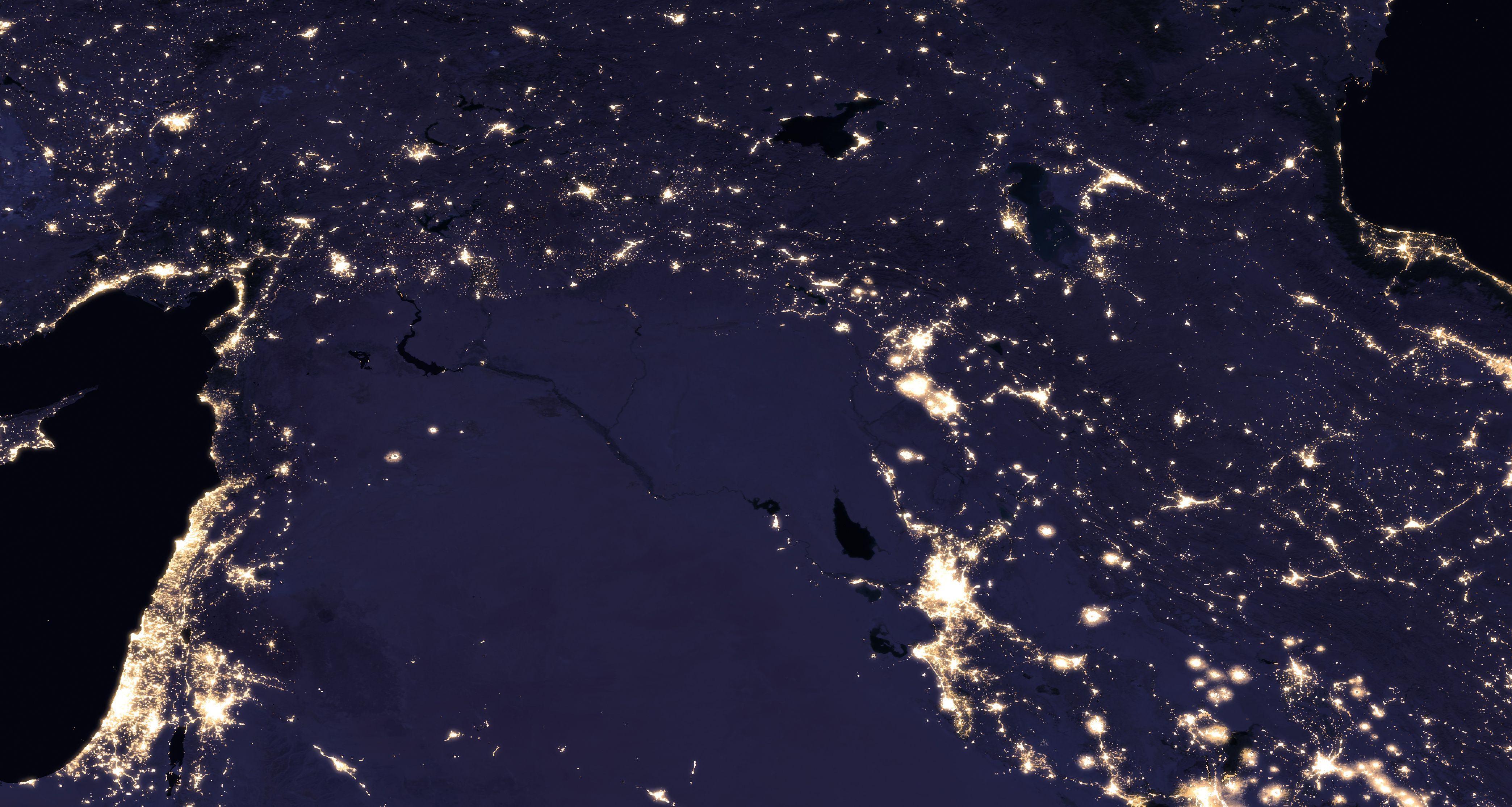 Night Lights Change in the Middle East - related image preview