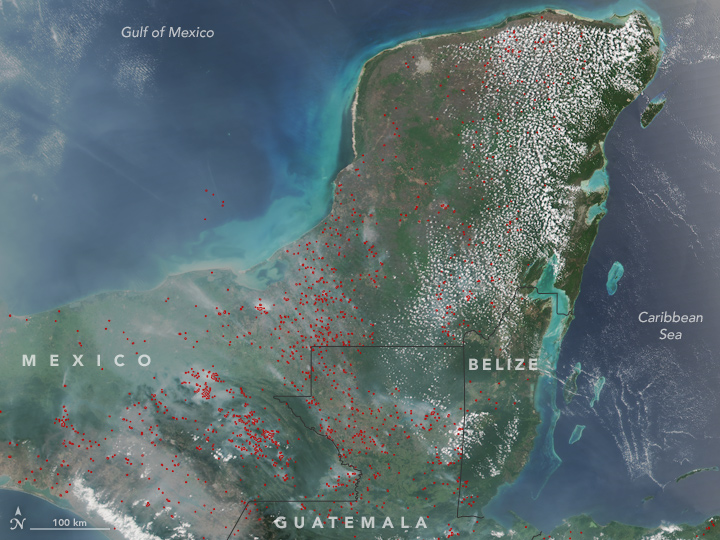 Fires in the Yucatan - related image preview