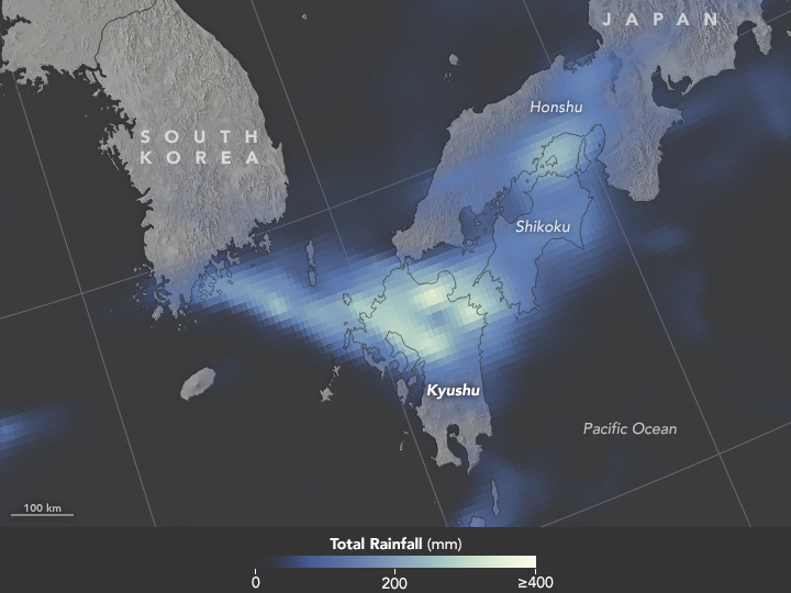 Intense Rain Leads to Flooding in Japan