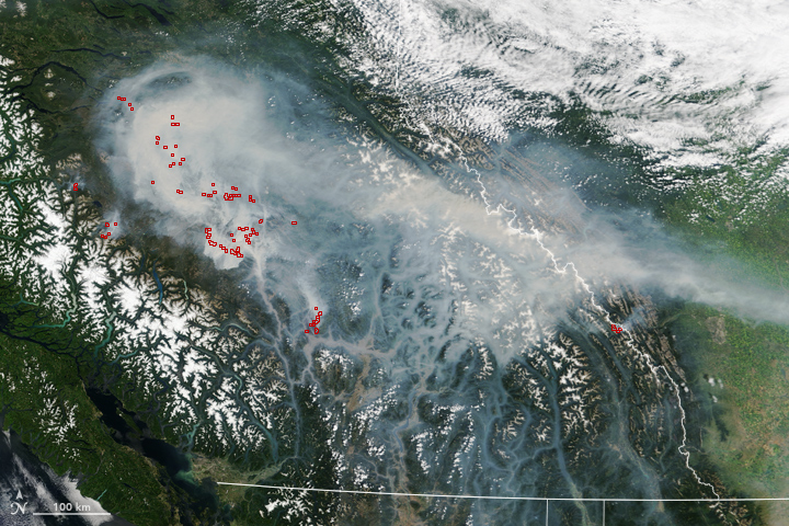 Forest Fires Blanket British Columbia with Smoke - related image preview