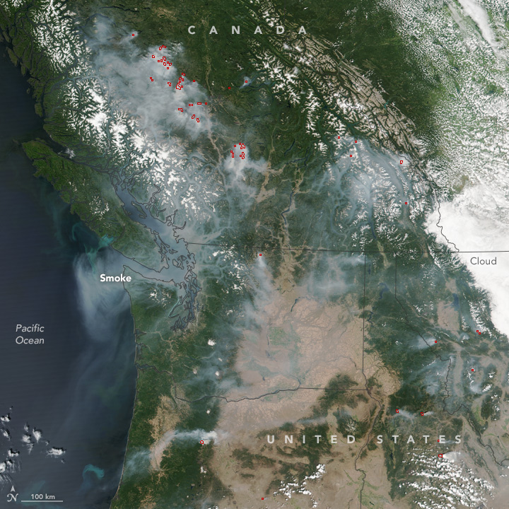 Smoke Spreads Across the U.S. and Canadian West - related image preview