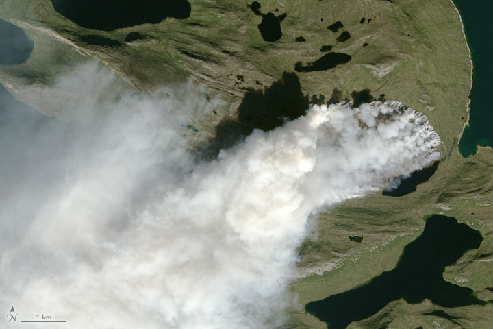 Unusual Wildfire Burns in Greenland