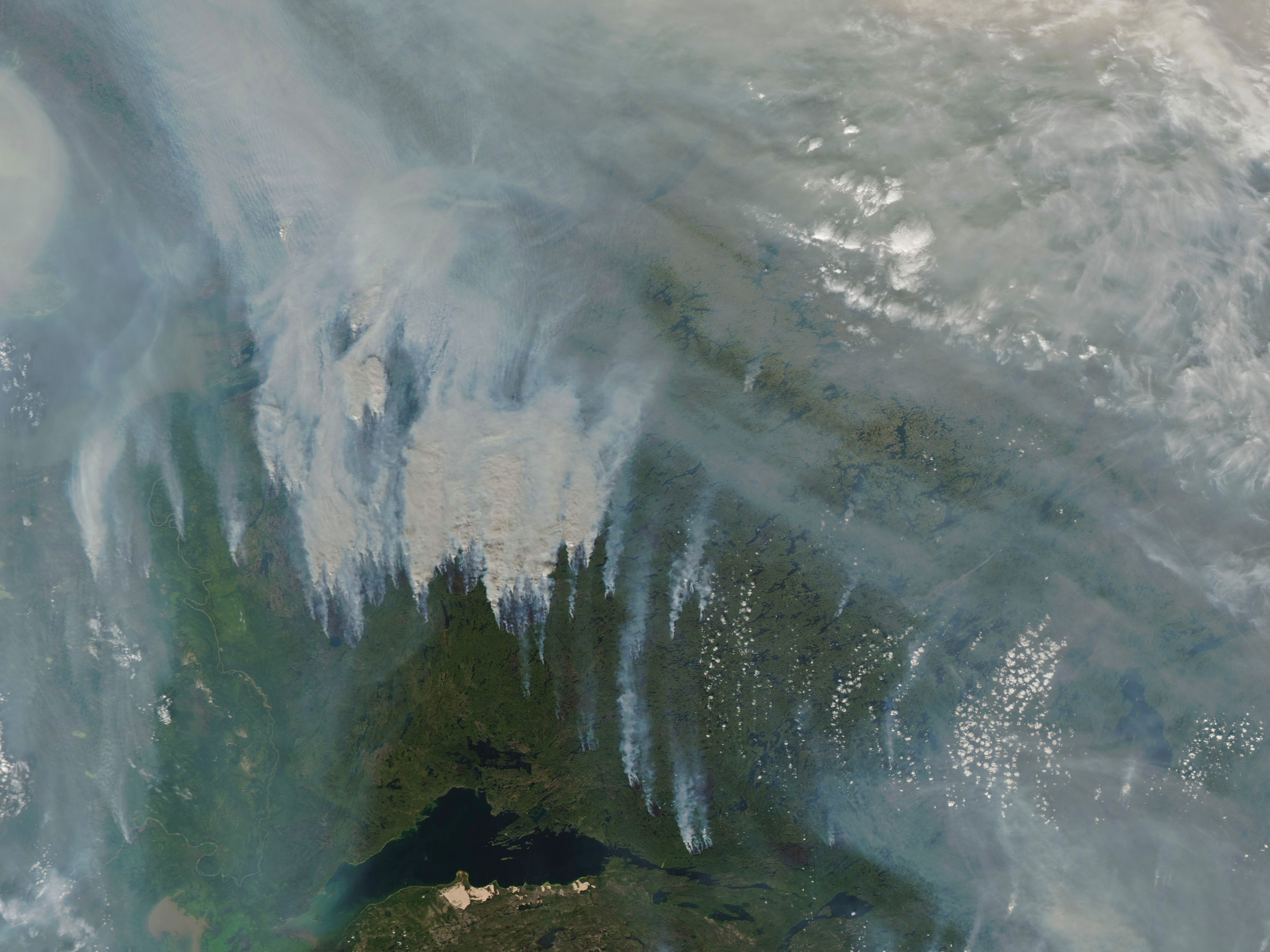 Record-Breaking Smoke Over Canada - related image preview