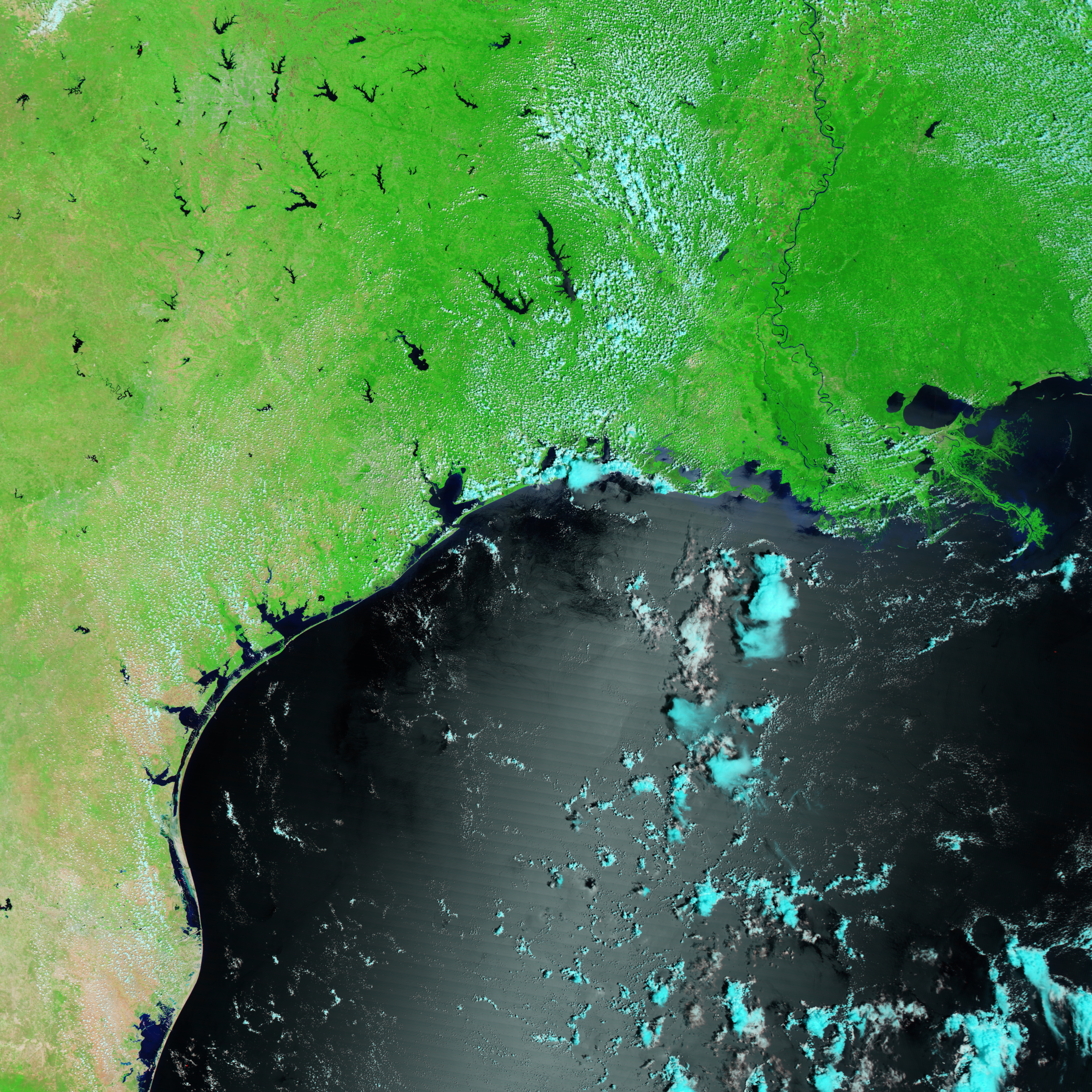 NASA Satellite Observes Flood Waters Across Texas - related image preview