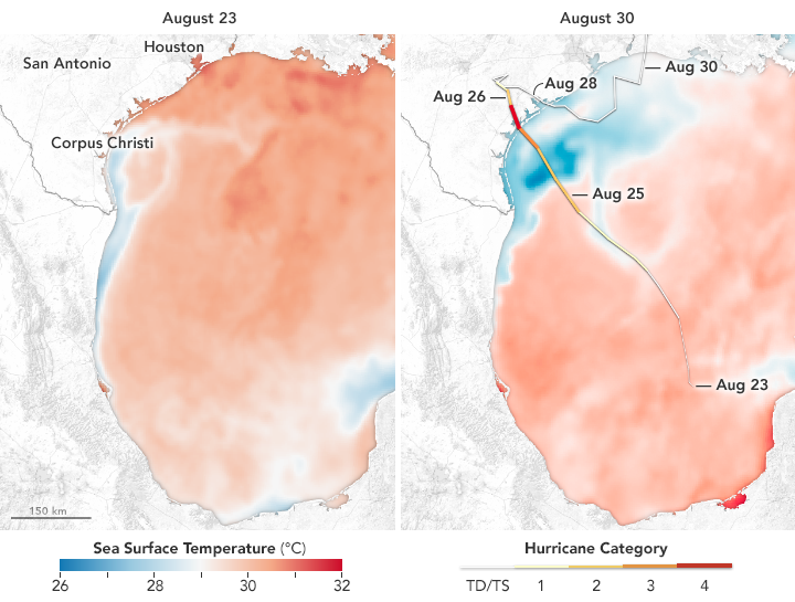 Harvey Churned Up and Cooled Down the Gulf