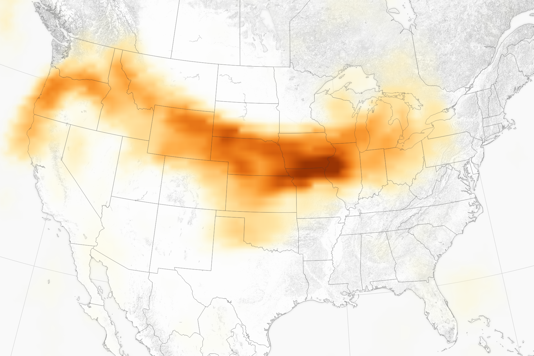 Smoke Pall Spans the United States - related image preview